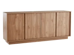 Aparador nórdico de 4 puertas con acabado en roble 180 cm COMO
