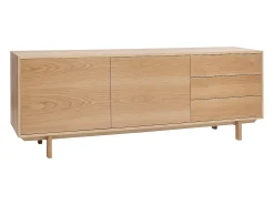 Aparador nórdico de madera clara 195 cm SID