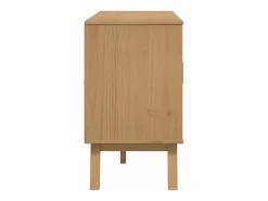 Aparador OLDEN madera maciza de pino marrón 114x43x73,5 cm
