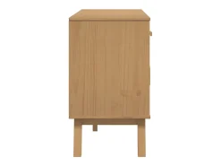 Aparador OLDEN madera maciza de pino marrón 114x43x73,5 cm