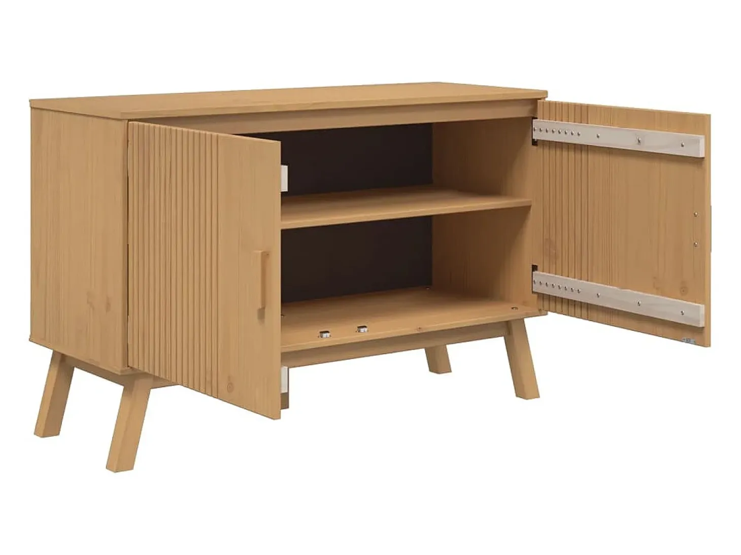 Aparador OLDEN marrón 114x43x73,5 cm madera maciza de pino