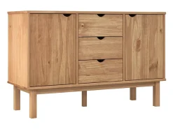 Aparador OTTA madera maciza pino 113,5x43x73 cm