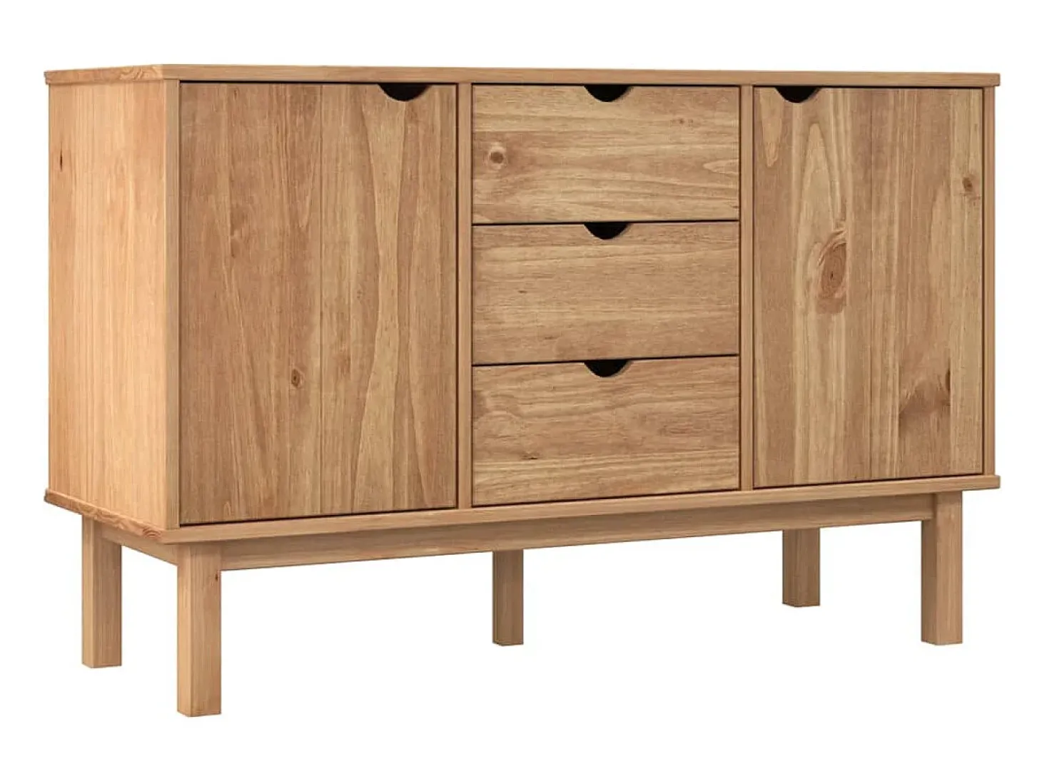 Aparador OTTA madera maciza pino 113,5x43x73 cm