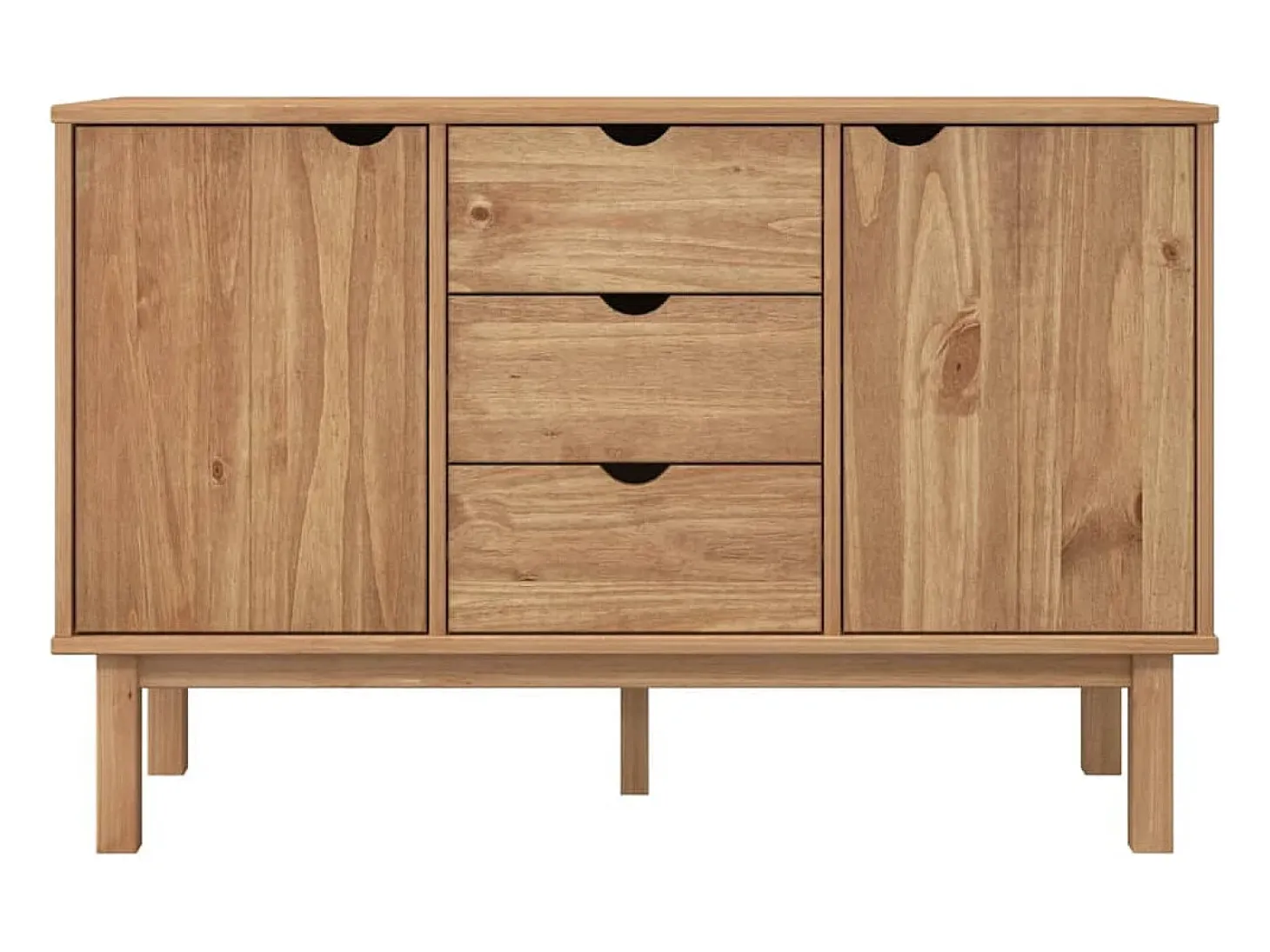 Aparador OTTA madera maciza pino 113,5x43x73 cm