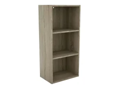 Aparador Plea 2 armarios 3 puertas roble sonoma y madera claro 92x155x29 cm