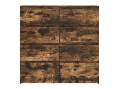 Aparador roble ahumado 100x35x99 cm madera de ingeniería