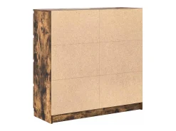 Aparador roble ahumado 100x35x99 cm madera de ingeniería