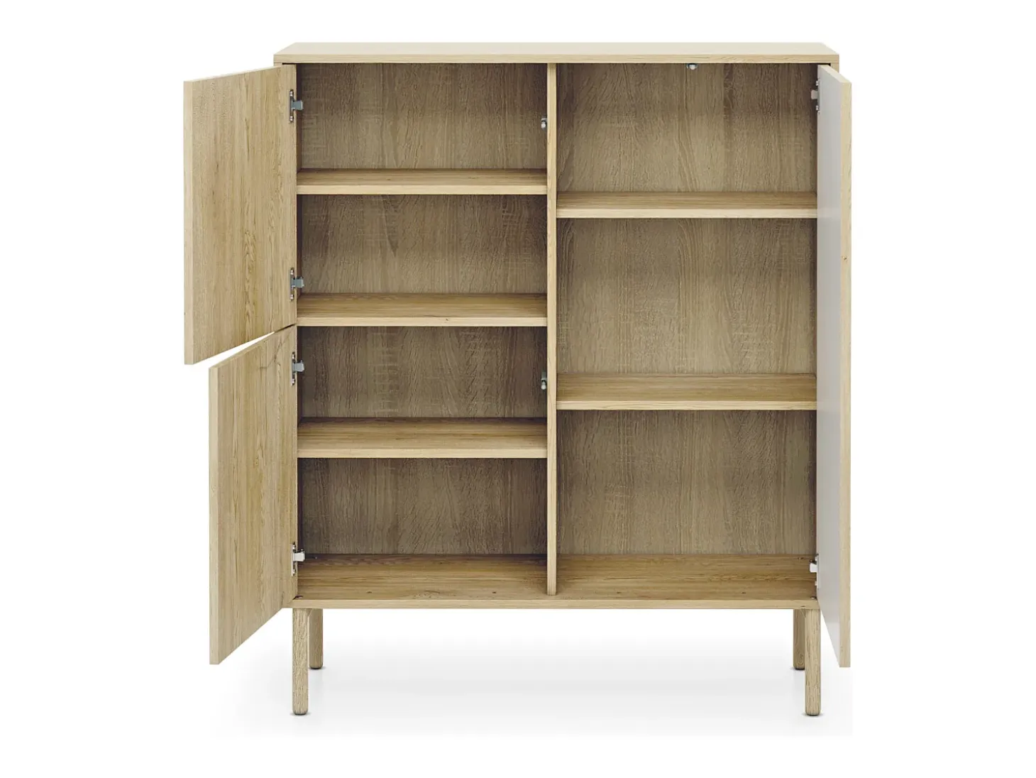 Aparador, roble Cremona, 103,5 x 121,8 x 39,5 cm