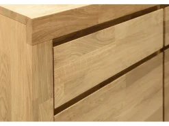 Aparador roble macizo 3 puertas 3 cajones Mulane 175 cm