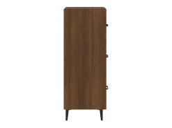 Aparador Roble marrón 34,5x34x90 cm Madera de ingeniería