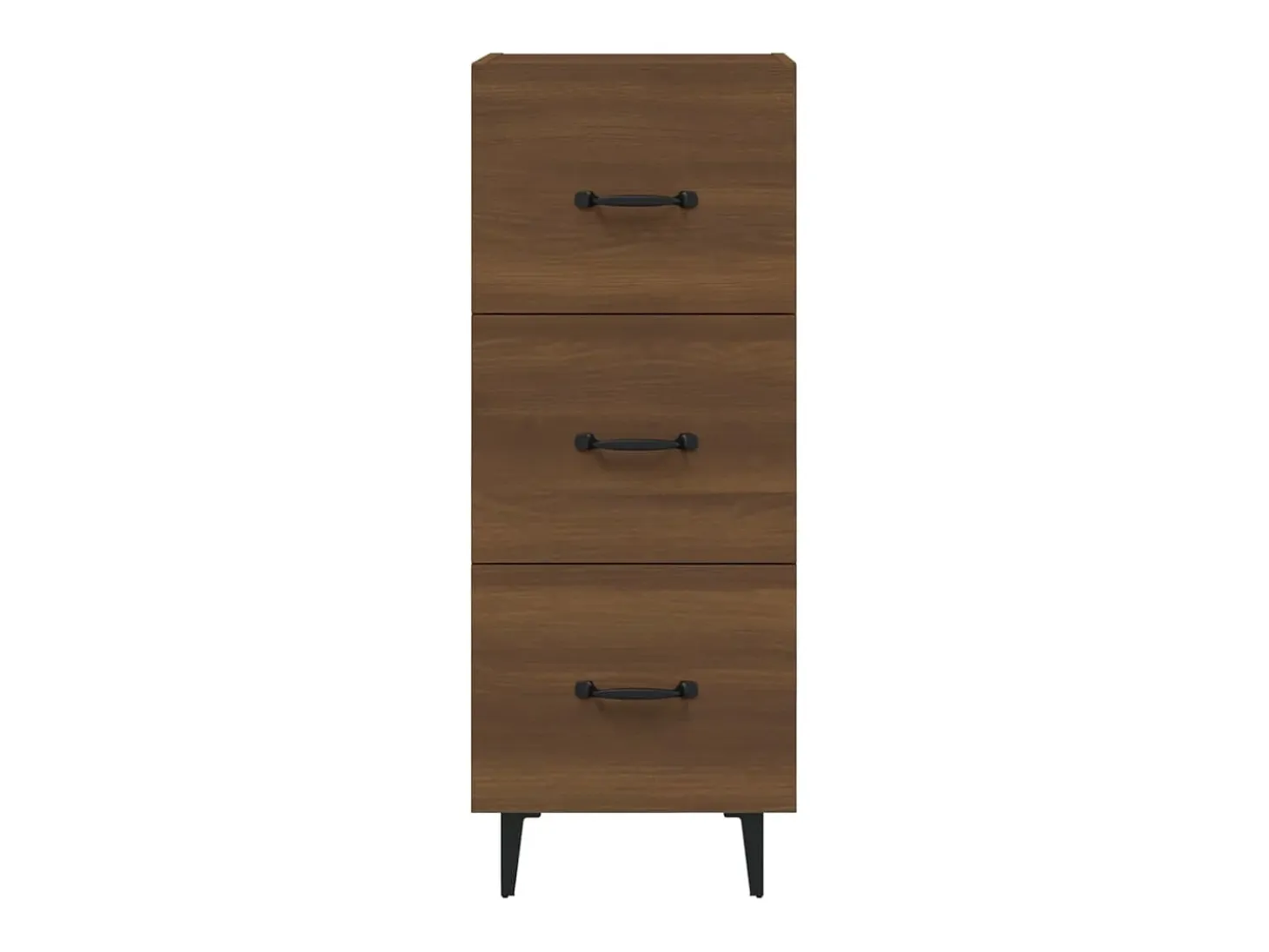 Aparador Roble marrón 34,5x34x90 cm Madera de ingeniería