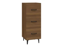 Aparador Roble marrón 34,5x34x90 cm Madera de ingeniería