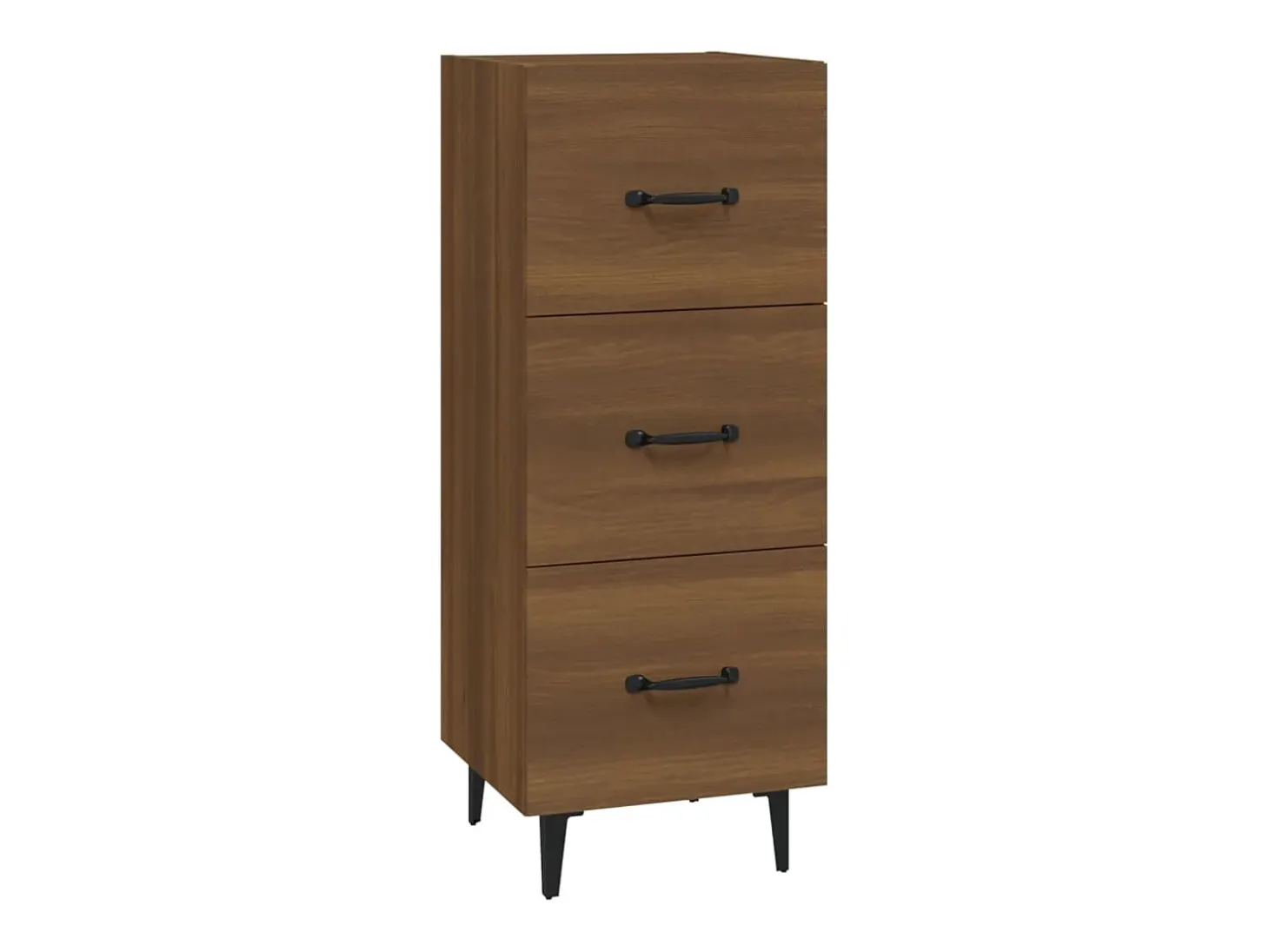 Aparador Roble marrón 34,5x34x90 cm Madera de ingeniería