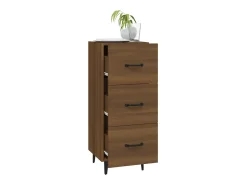 Aparador Roble marrón 34,5x34x90 cm Madera de ingeniería