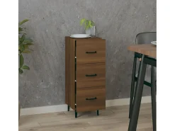 Aparador Roble marrón 34,5x34x90 cm Madera de ingeniería