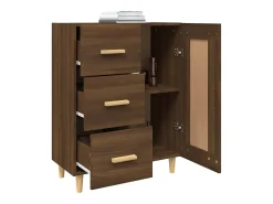 Aparador Roble marrón 69,5x34x90 cm Madera de ingeniería