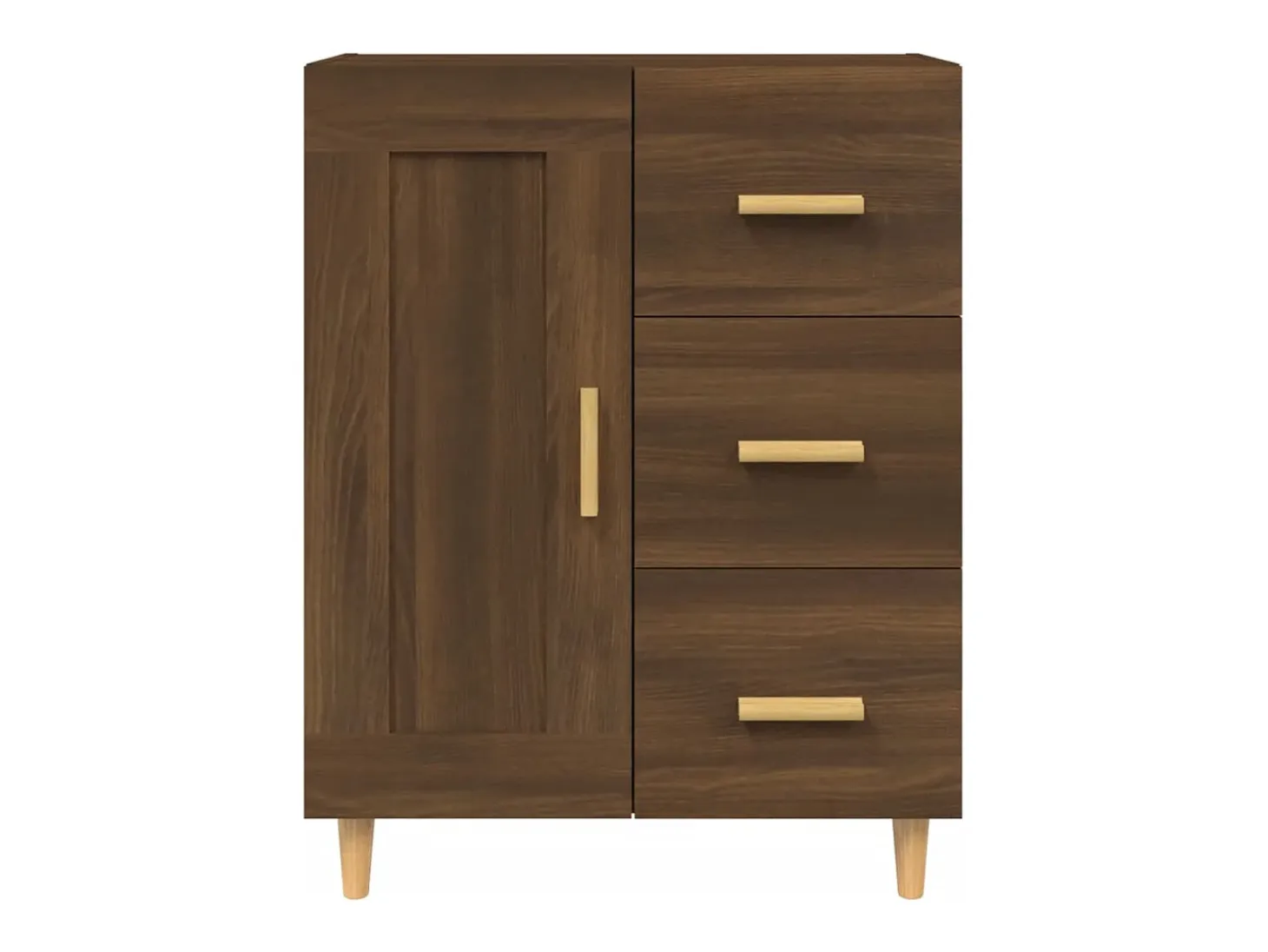 Aparador Roble marrón 69,5x34x90 cm Madera de ingeniería