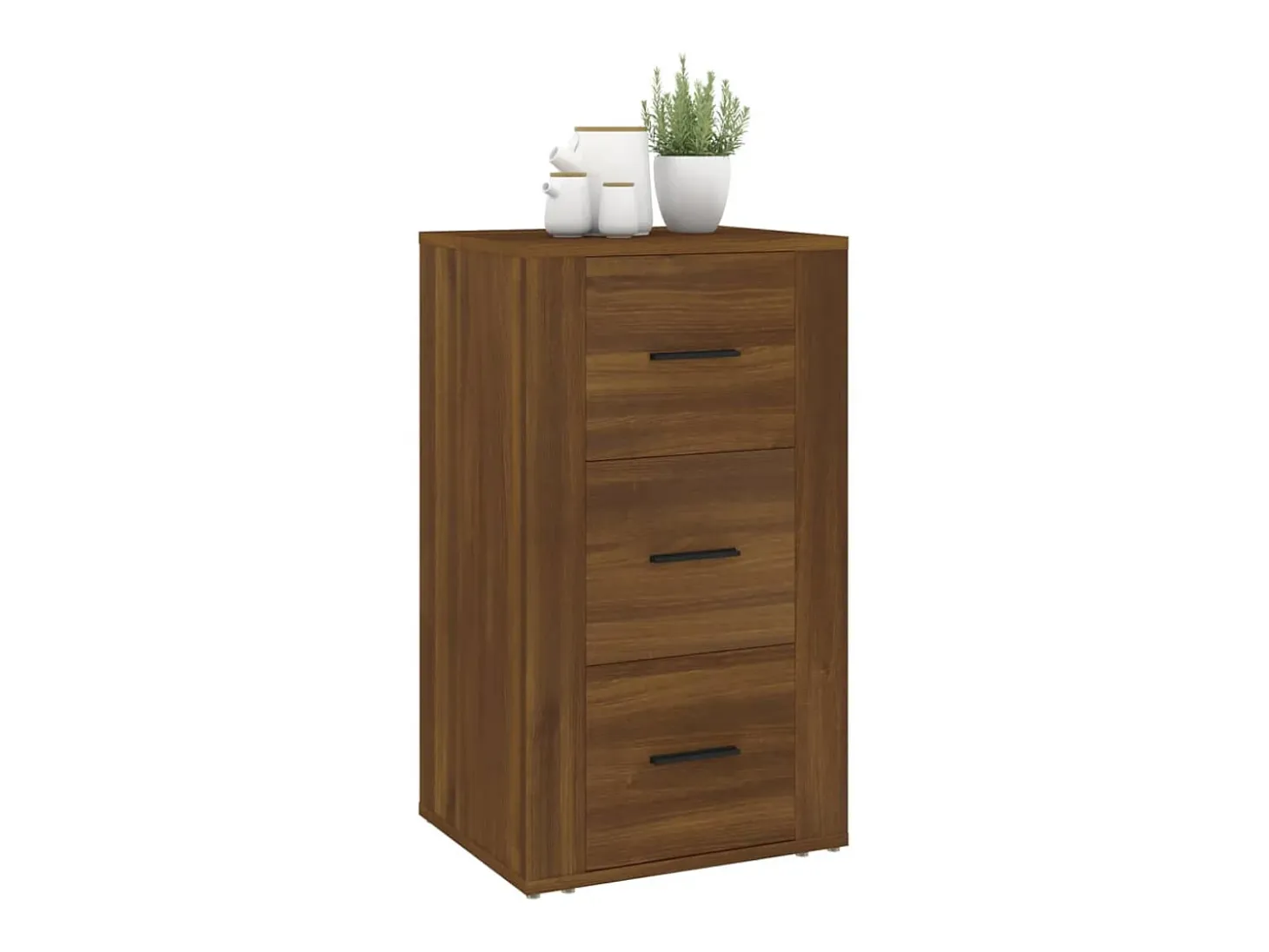 Aparador Roble Marrón 40x33x70 cm Madera de ingeniería