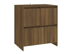 Aparador Roble Marrón 70x41x75 cm Madera de ingeniería