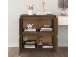 Aparador Roble Marrón 70x41x75 cm Madera de ingeniería