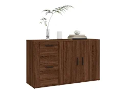 Aparador Roble Marrón 100x33x59,5 cm Madera de ingeniería