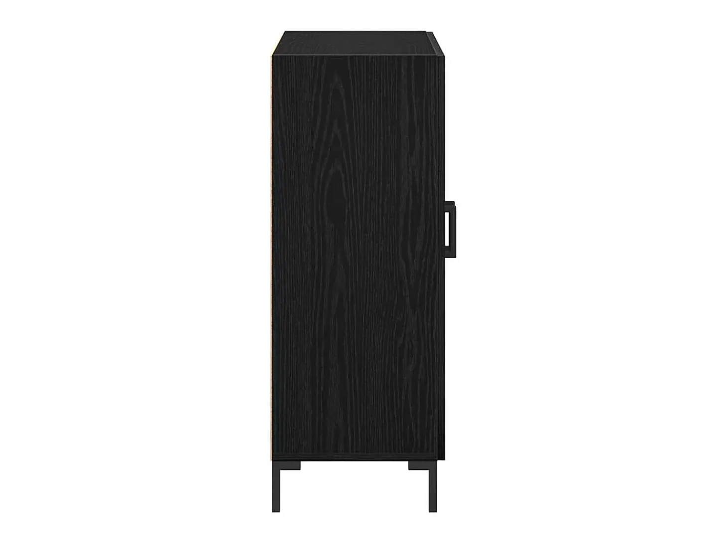 Aparador Roble Negro 69.5 x 34 x 90 cm Madera contrachapada