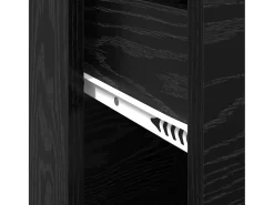 Aparador Roble negro 38 x 34.5 x 75 cm Madera contrachapada