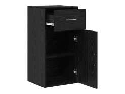 Aparador Roble negro 38 x 34.5 x 75 cm Madera contrachapada