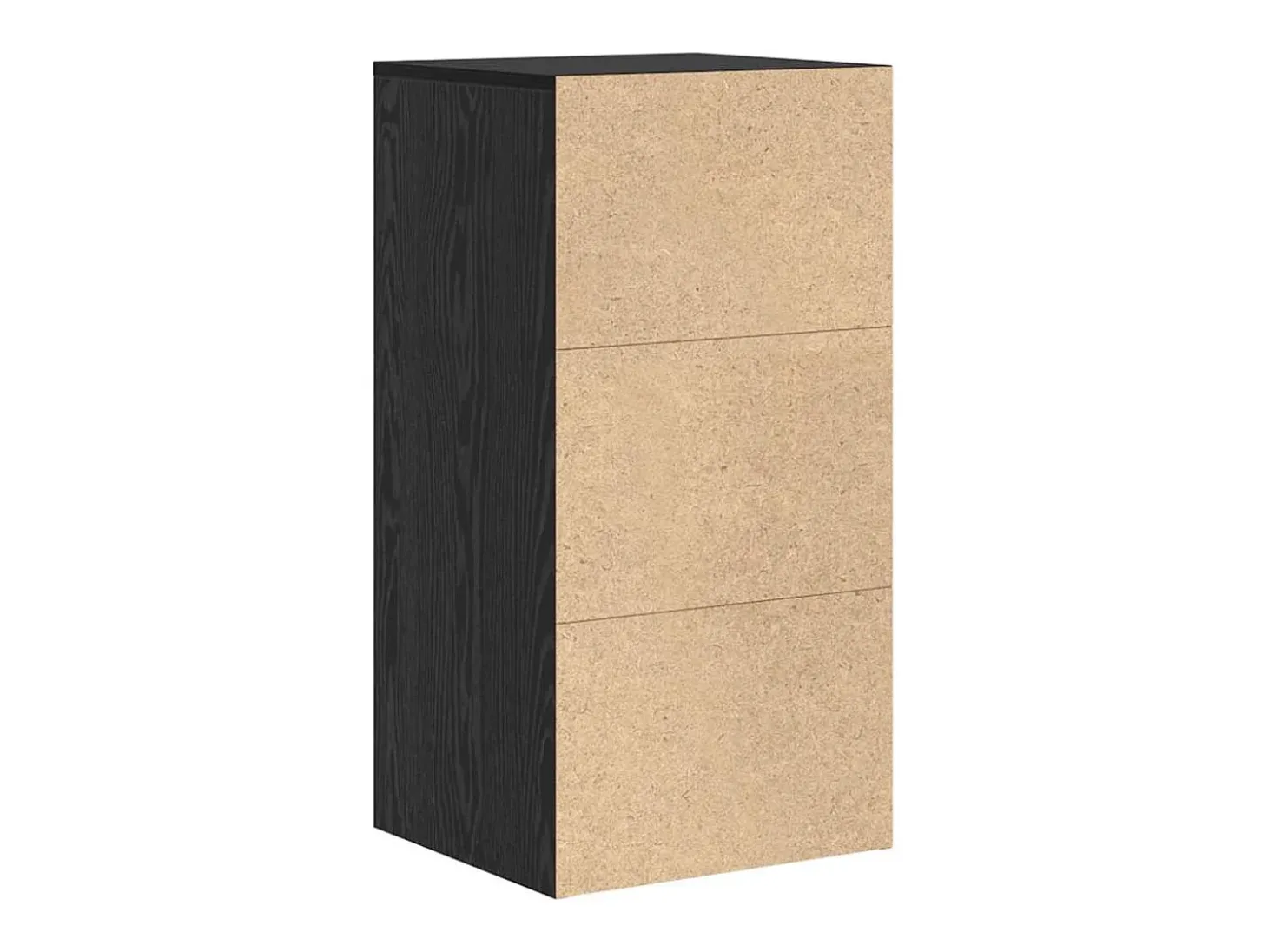 Aparador Roble negro 38 x 34.5 x 75 cm Madera contrachapada