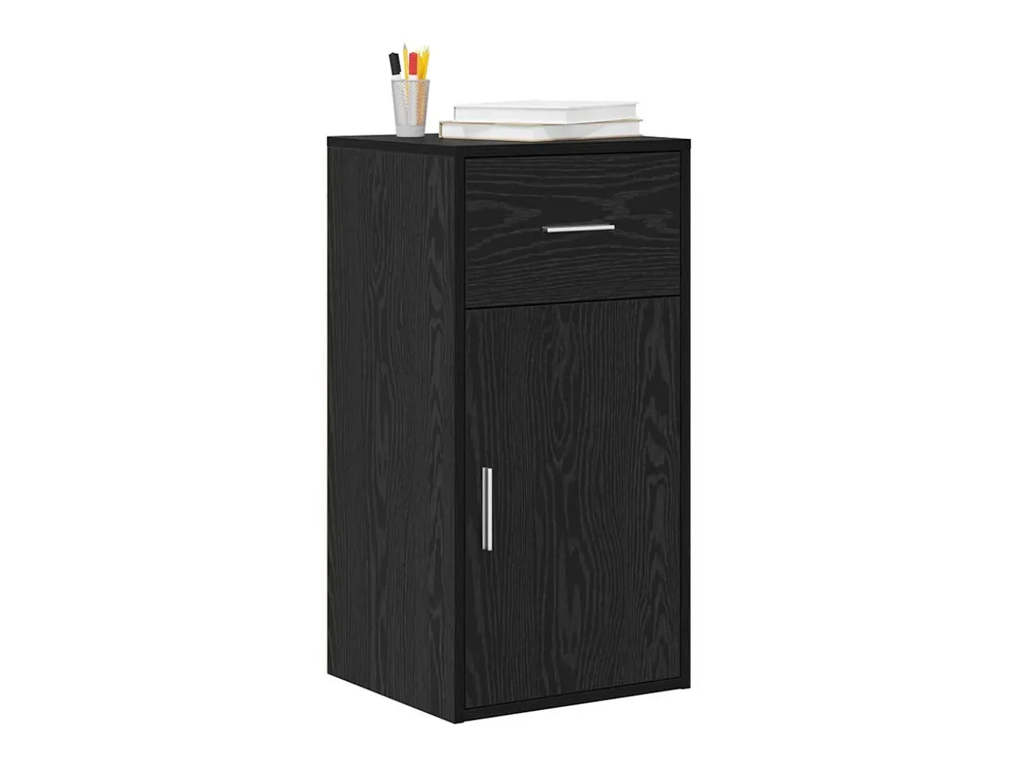 Aparador Roble negro 38 x 34.5 x 75 cm Madera contrachapada