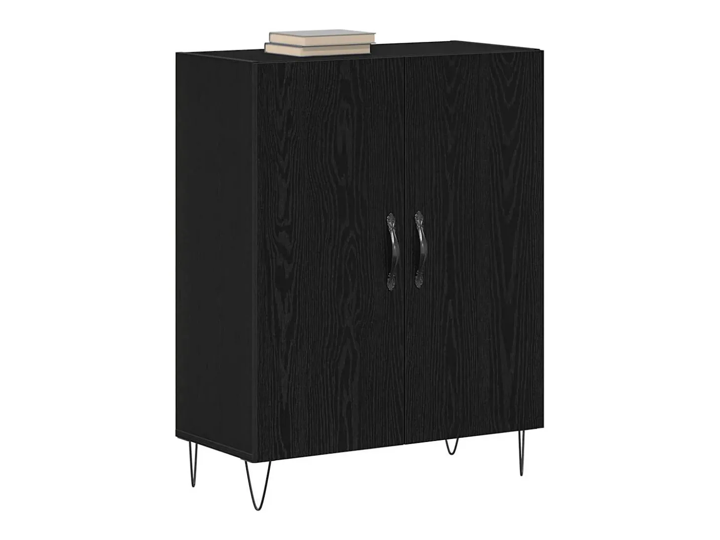 Aparador Roble negro 69.5 x 34 x 90 cm Madera contrachapada
