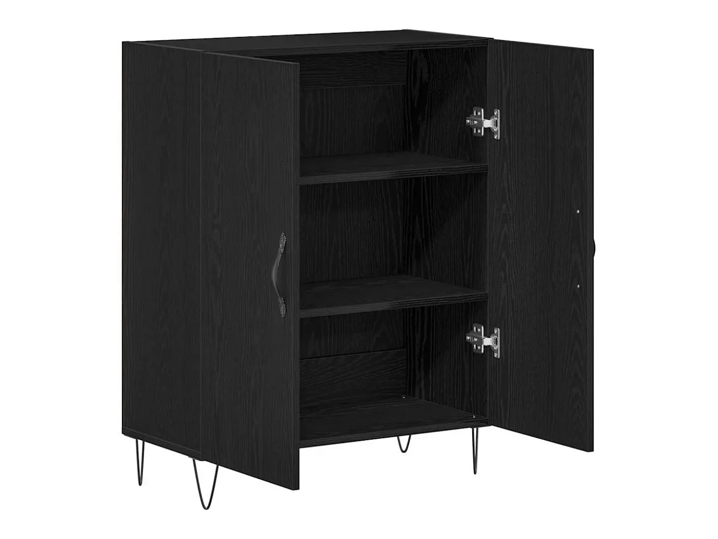 Aparador Roble negro 69.5 x 34 x 90 cm Madera contrachapada