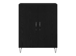 Aparador Roble negro 69.5 x 34 x 90 cm Madera contrachapada