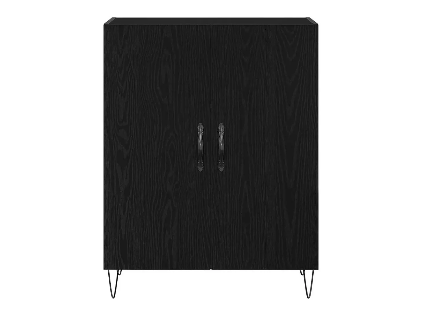 Aparador Roble negro 69.5 x 34 x 90 cm Madera contrachapada