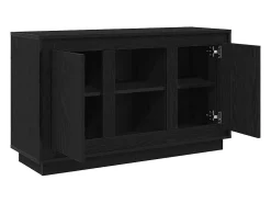 Aparador Roble negro 102 x 35 x 60 cm Madera contrachapada