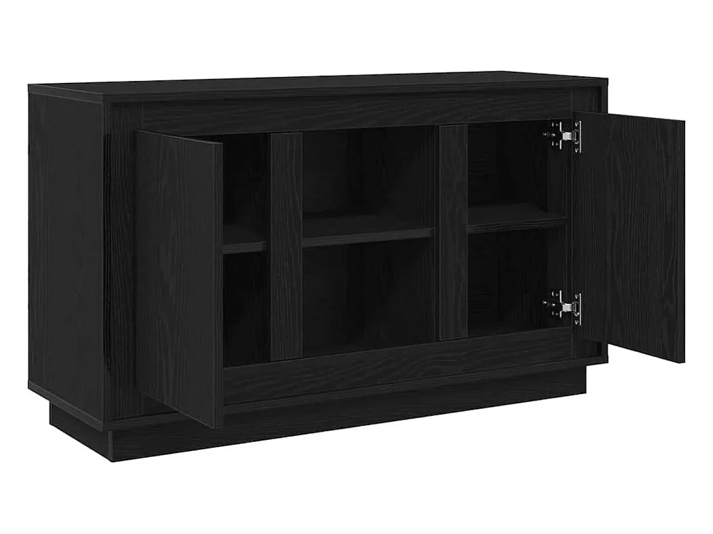 Aparador Roble negro 102 x 35 x 60 cm Madera contrachapada