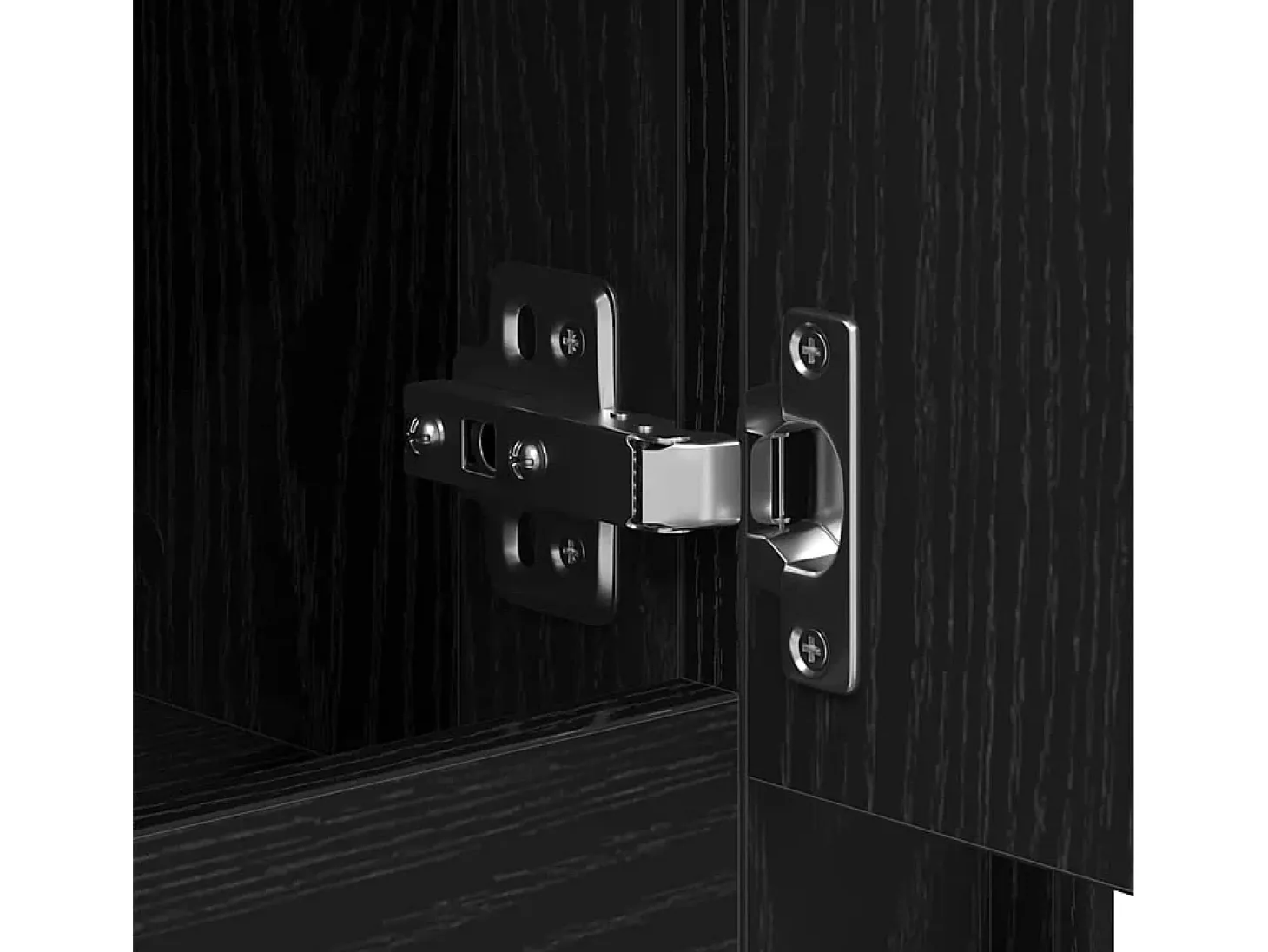 Aparador Roble negro 102 x 35 x 60 cm Madera contrachapada