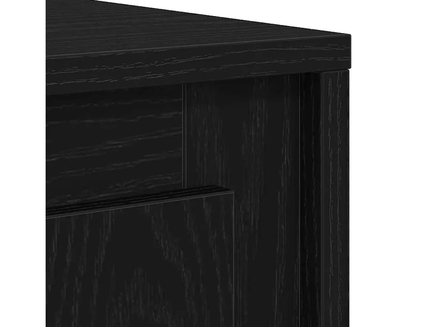 Aparador Roble negro 102 x 35 x 60 cm Madera contrachapada