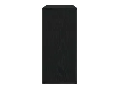 Aparador roble negro 91x29,5x65 cm madera de ingeniería
