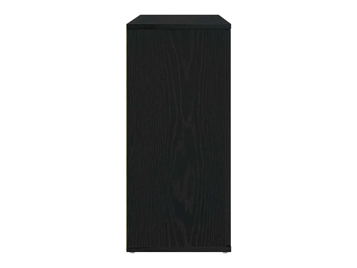 Aparador roble negro 91x29,5x65 cm madera de ingeniería