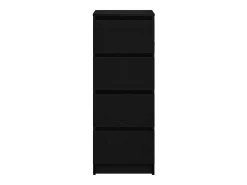 Aparador roble negro 37,5x35x76 cm madera ingeniería