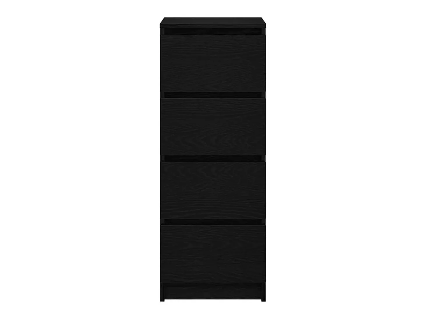 Aparador roble negro 37,5x35x76 cm madera ingeniería
