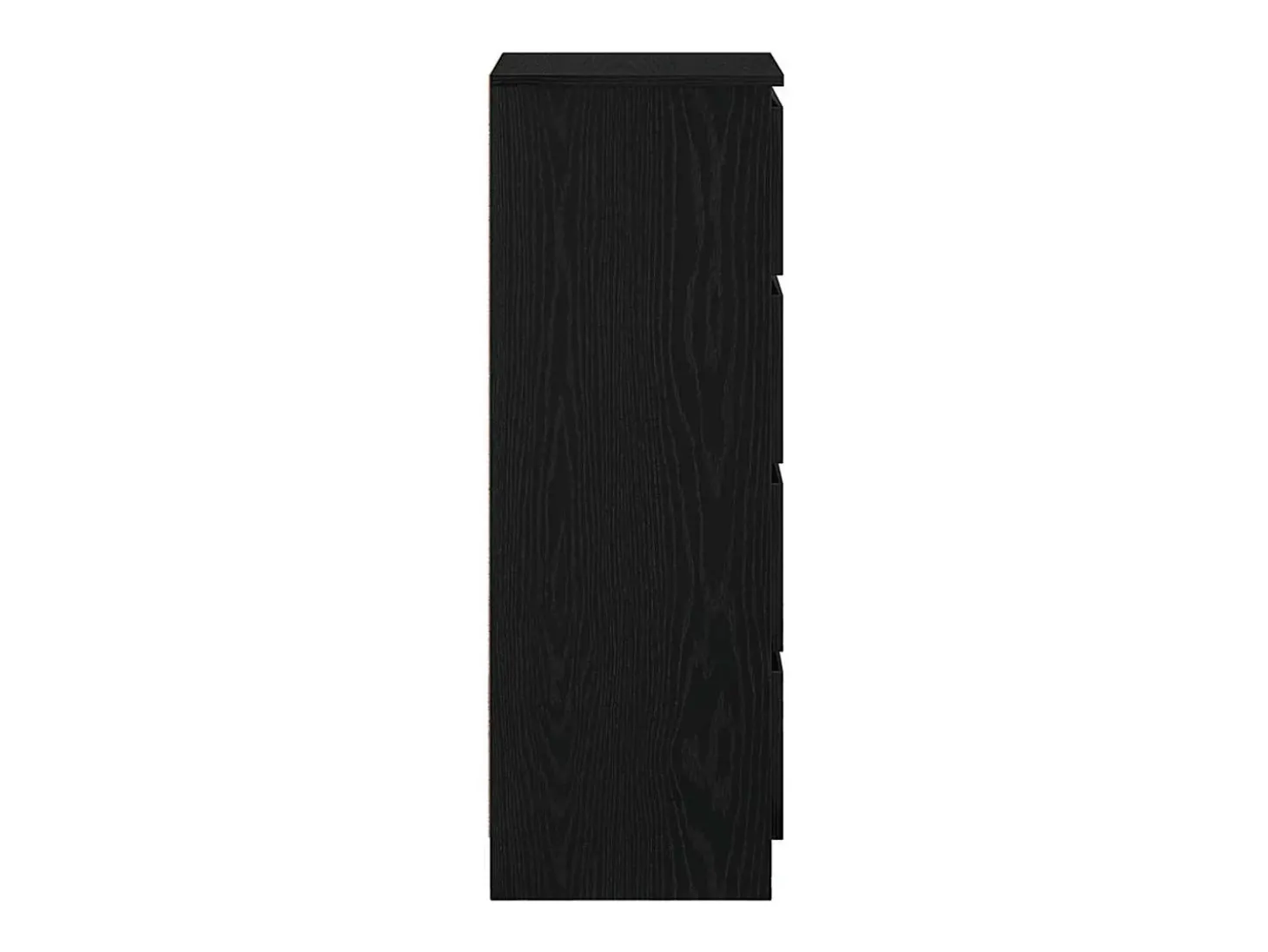 Aparador roble negro 37,5x35x76 cm madera ingeniería