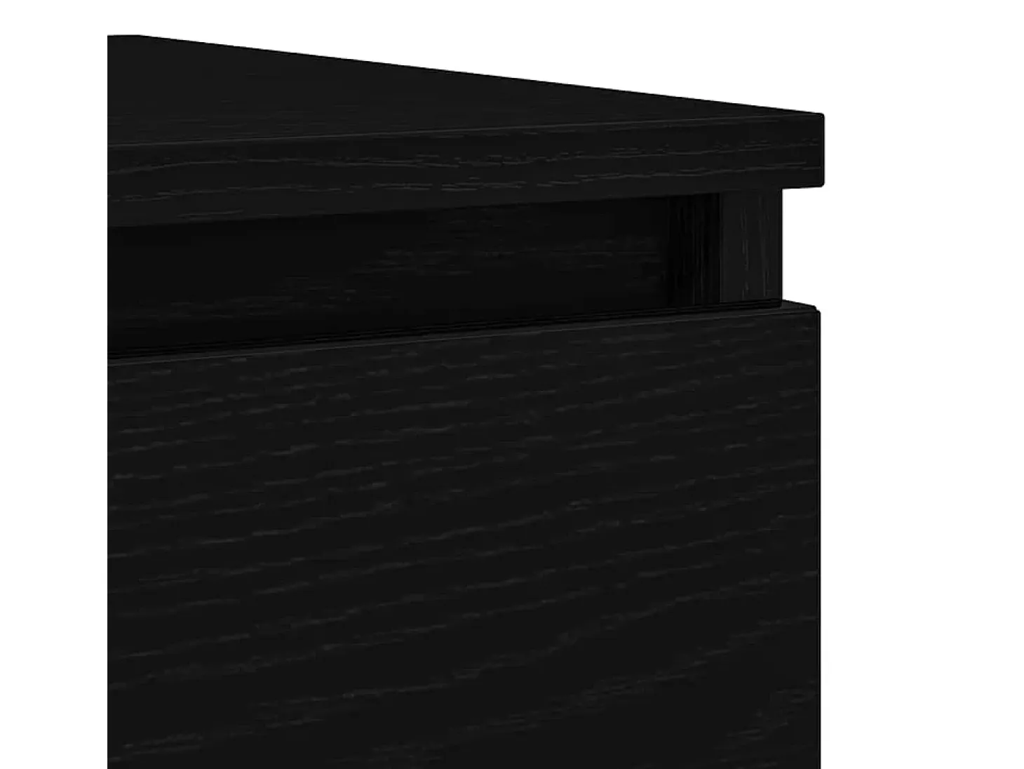 Aparador roble negro 37,5x35x76 cm madera ingeniería