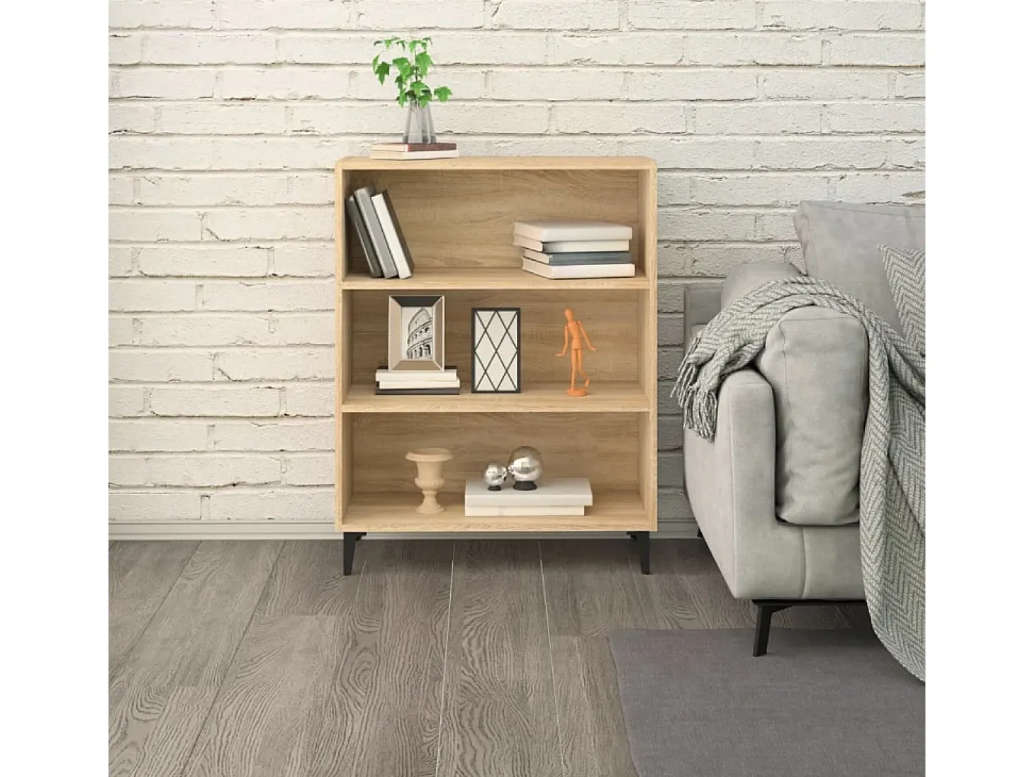 Aparador Roble Sonoma 69,5x32,5x90 cm Madera de ingeniería