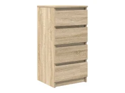 Aparador roble Sonoma 37,5x35x76 cm madera de ingeniería