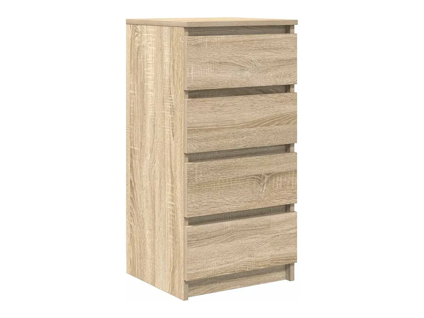 Aparador roble Sonoma 37,5x35x76 cm madera de ingeniería