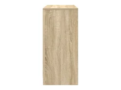 Aparador roble Sonoma 85x34x76 cm madera de ingeniería