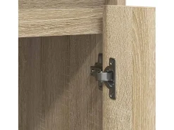 Aparador roble Sonoma 85x34x76 cm madera de ingeniería