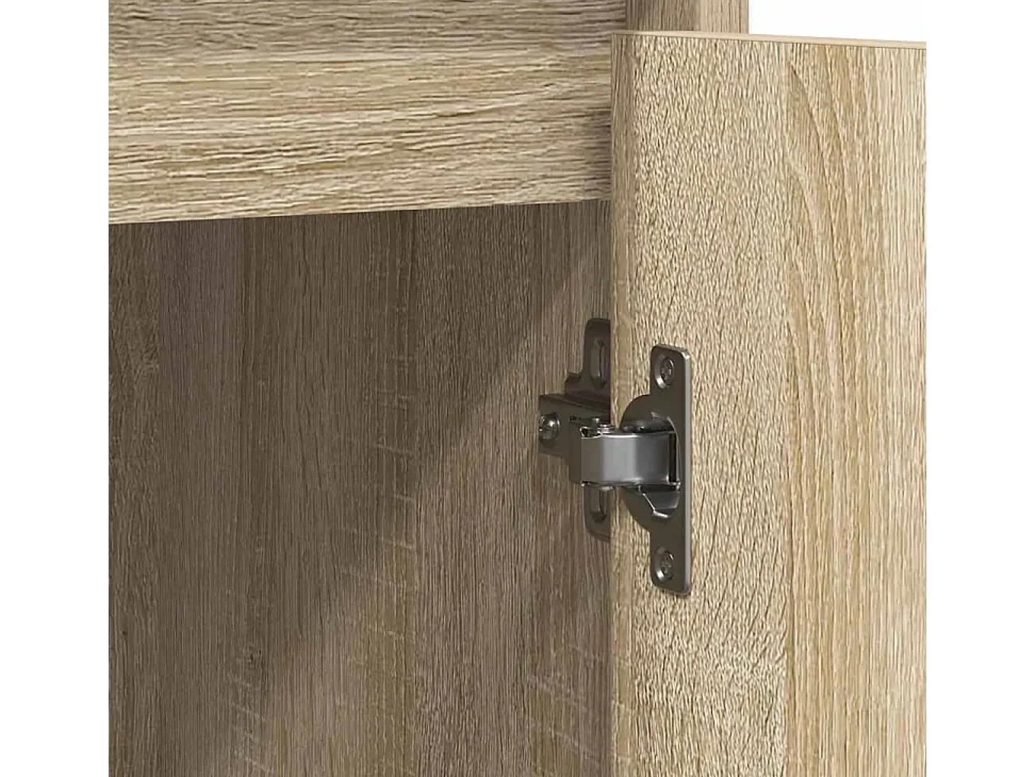Aparador roble Sonoma 85x34x76 cm madera de ingeniería